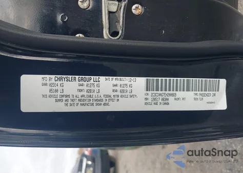 2014 Chrysler 300 from USA, damaged, VIN 2C3CCAAG7EH200869
